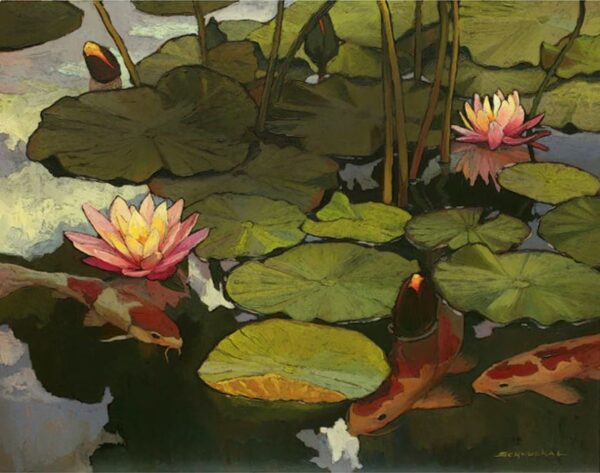 Ulrich Lodge Art – Koi Pond