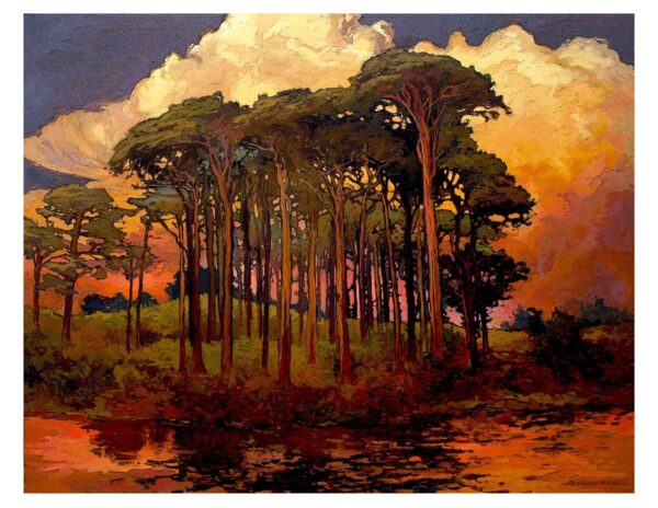 Ulrich Lodge Art – Riverbank Pines